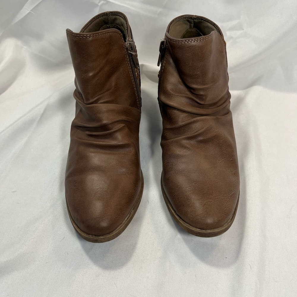 SO Brown Heeled Booties - Picture 2 of 11